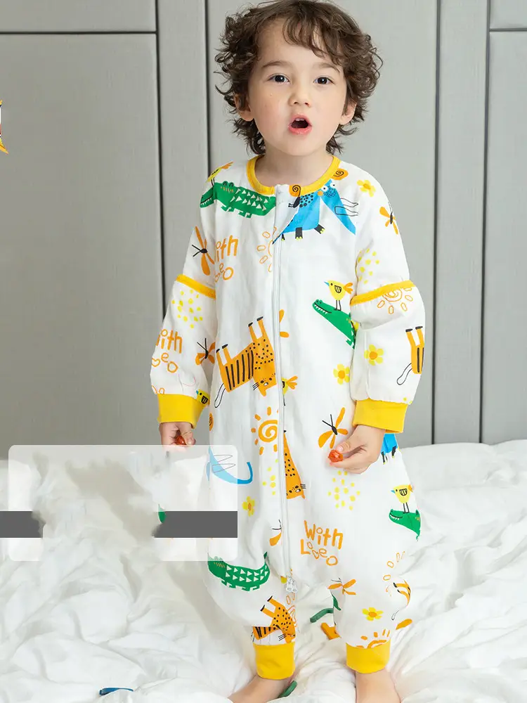 Baby Summer Thin Spring And Summer Cotton Baby Sleeping Bag For Young Children Gauze