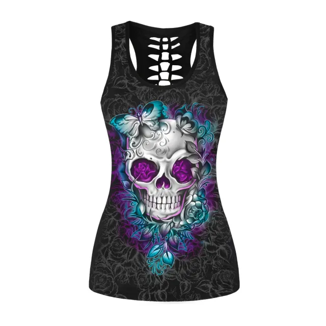 Women's Skull Digital Print Base Shirt - Shop at LoveMi