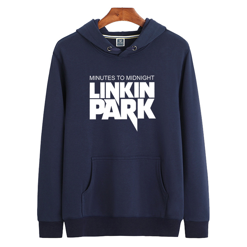 Men's Pullover Hooded Terry Print Sweatshirt