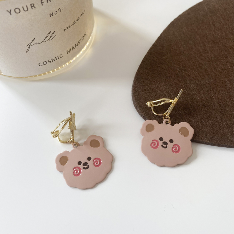 Bow-knot Earrings Small Rabbit Cute Ear Clips
