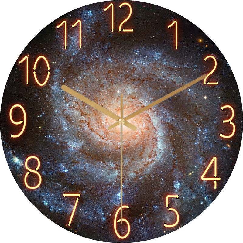 Round Glass Wall Clock, Silent Movement, picture 9 of 12