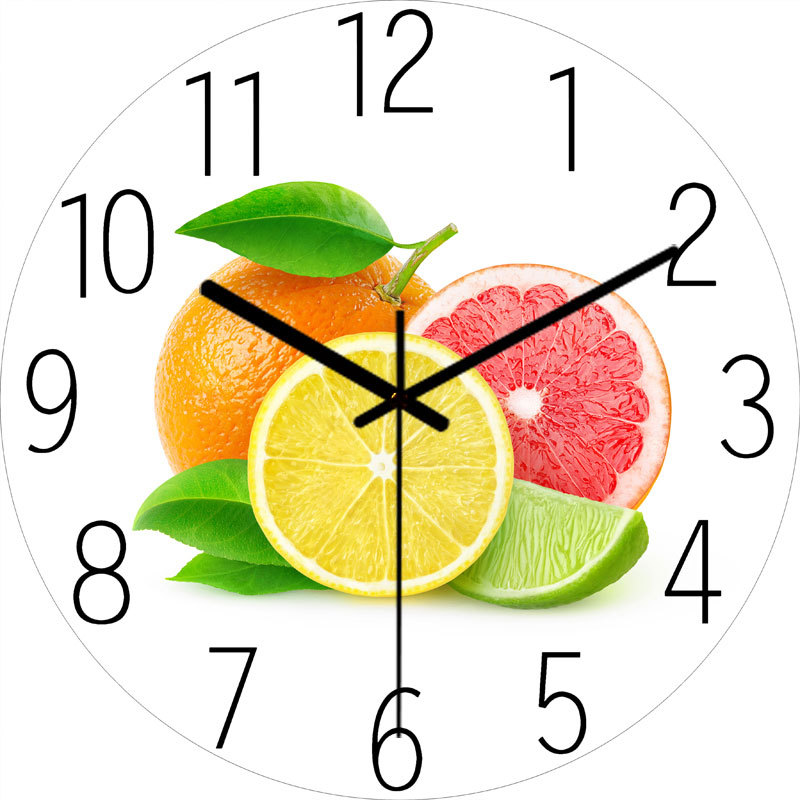 Round Glass Wall Clock, Silent Movement, picture 12 of 12