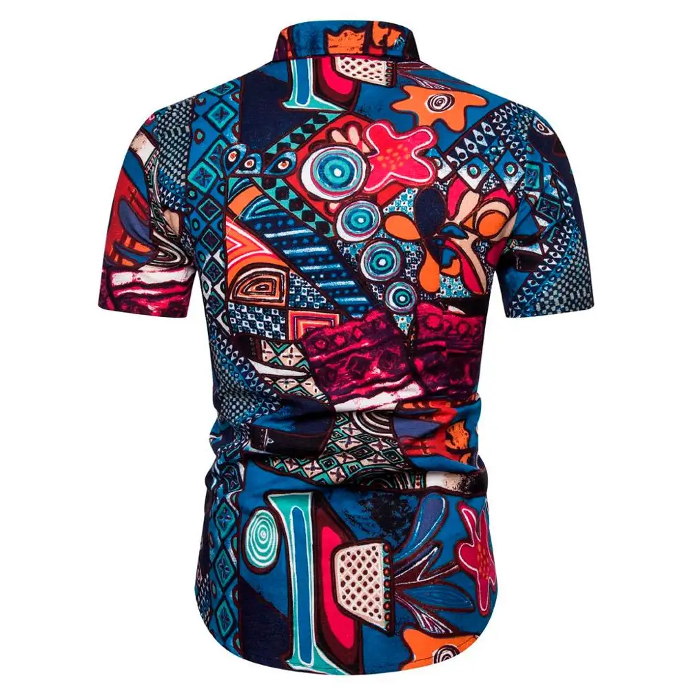 Men's Short-Sleeved Shirt Loose Fashion Casual Suit Shirt