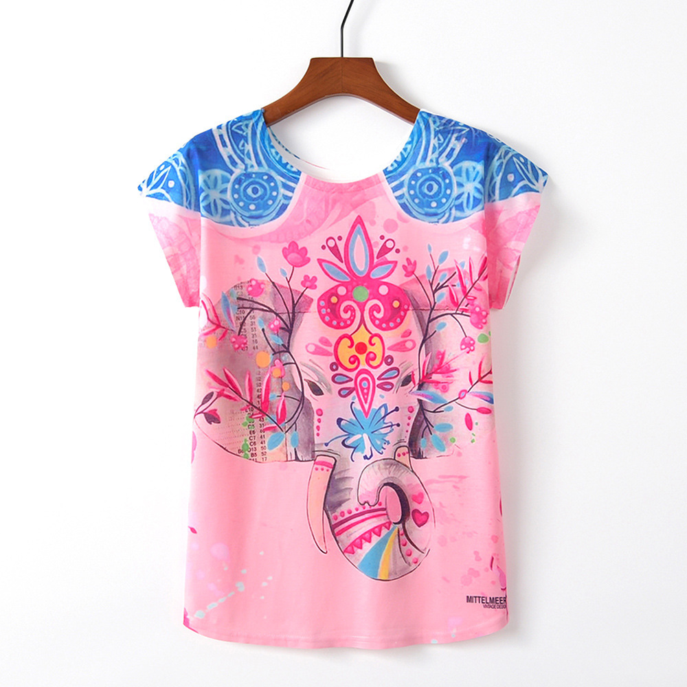 Title 15, Summer New Letter Short Sleeved Printed Loose W...