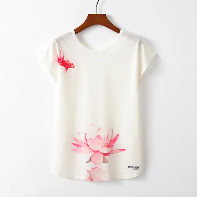 Summer New Letter Short Sleeved Printed Loose Women's T Shirt 6.Style Xl - Shop at LoveMi