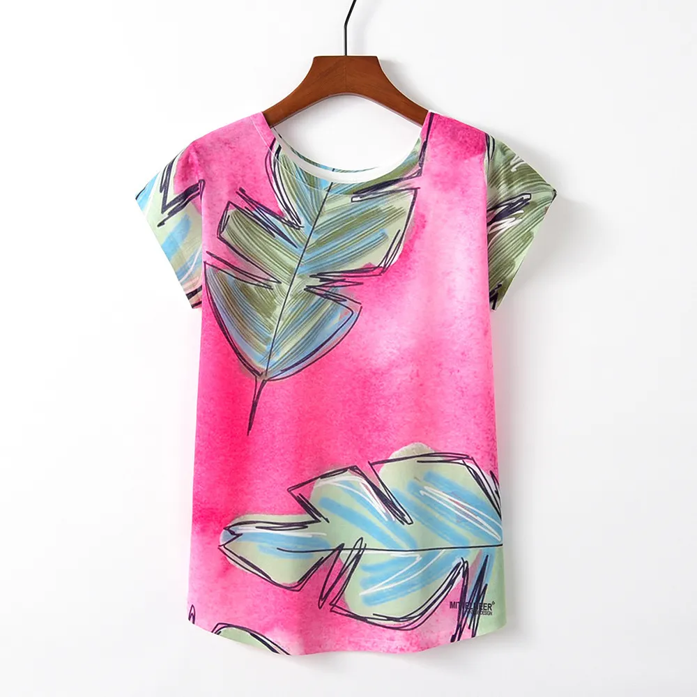 Summer New Letter Short Sleeved Printed Loose Women's T Shirt - 21.Style