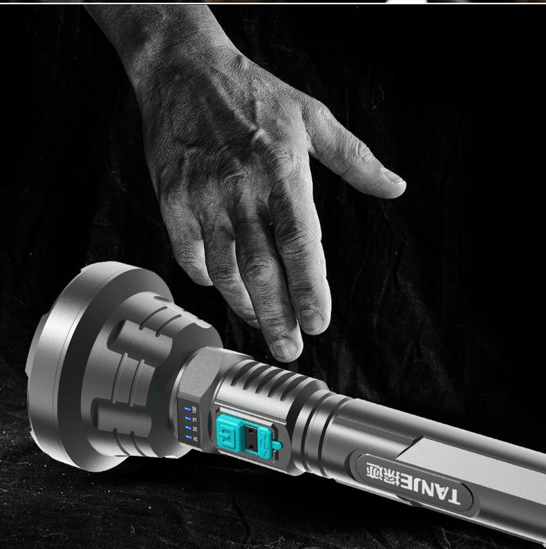 Cross-border Plastic Glare Flashlight USB Rechargeable Led Ultra-bright