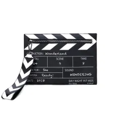 Personalized All-match Envelope, Clapperboard Clutch, Funny Portable Messenger Bag - Black - View 1
