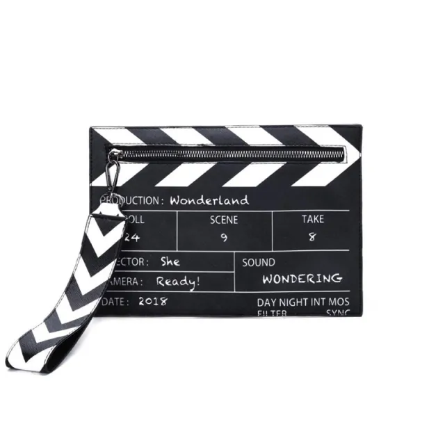 Personalized All match Envelope, Clapperboard Clutch, Funny Portable Messenger Bag Black - Shop at LoveMi