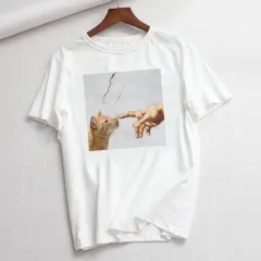 Summer New Style Casual Fashion Plus Size Cartoon Art Short Sleeve - 1Style-M - View 1