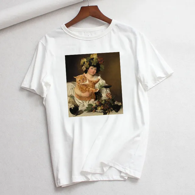 Summer New Style Casual Fashion Plus Size Cartoon Art Short Sleeve 5Style - Shop at LoveMi