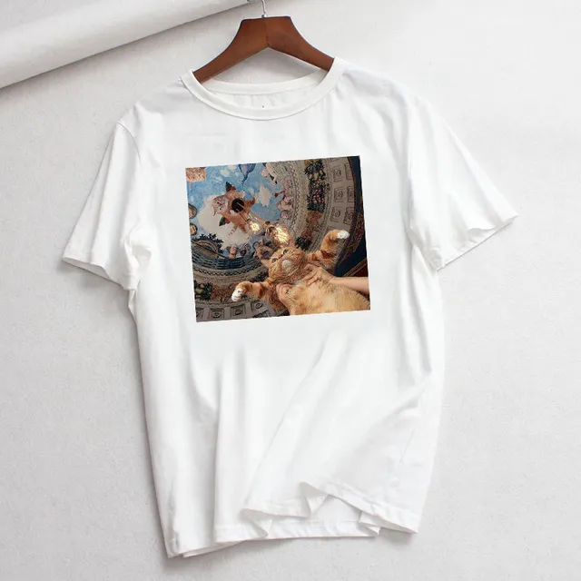 Summer New Style Casual Fashion Plus Size Cartoon Art Short Sleeve 8Style 2Xl - Shop at LoveMi
