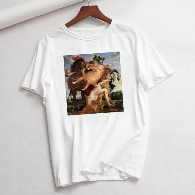 Summer New Style Casual Fashion Plus Size Cartoon Art Short Sleeve - 3Style-M