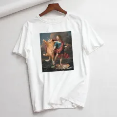 Summer New Style Casual Fashion Plus Size Cartoon Art Short Sleeve - 9Style-M - View 1