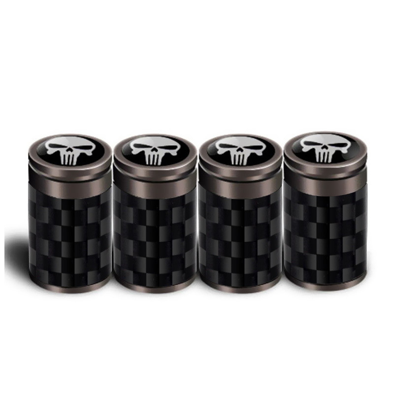 Carbon Fiber Skull Tire Cap Carbon Fiber Valve Cap 5