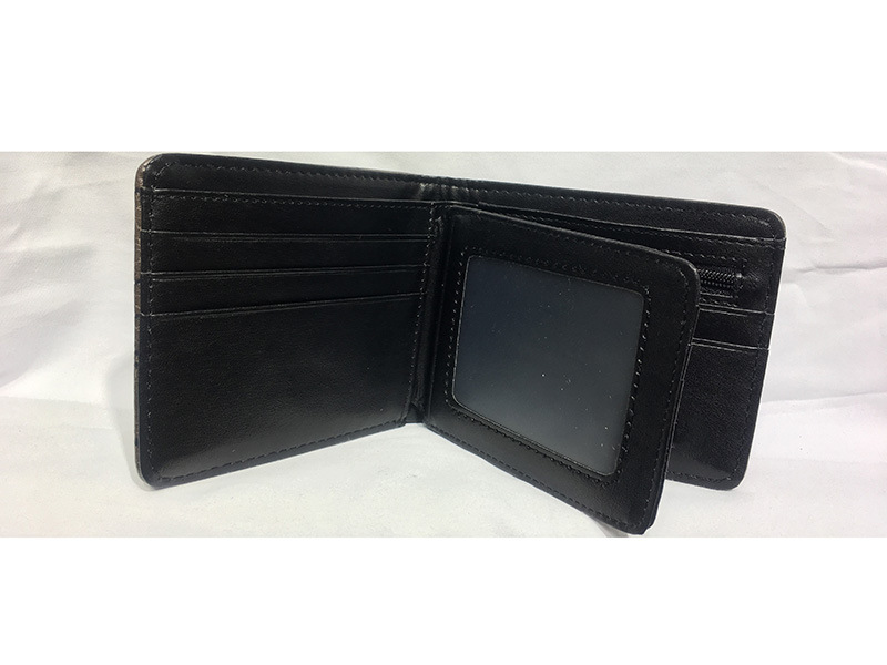 Pulp Fiction Peripheral Wallet PU Leather Embossed Men’s Wallet BMF Student Personality Coin Purse Card Case Wallet