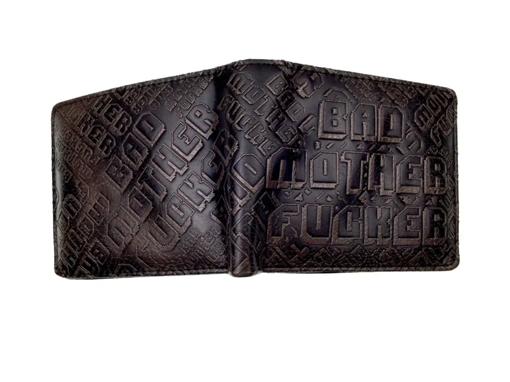 Pulp Fiction Peripheral Wallet PU Leather Embossed Men's BMF