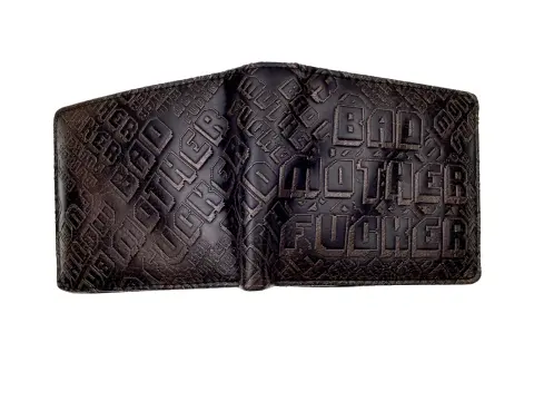 Pulp Fiction Peripheral Wallet PU Leather Embossed Men's BMF