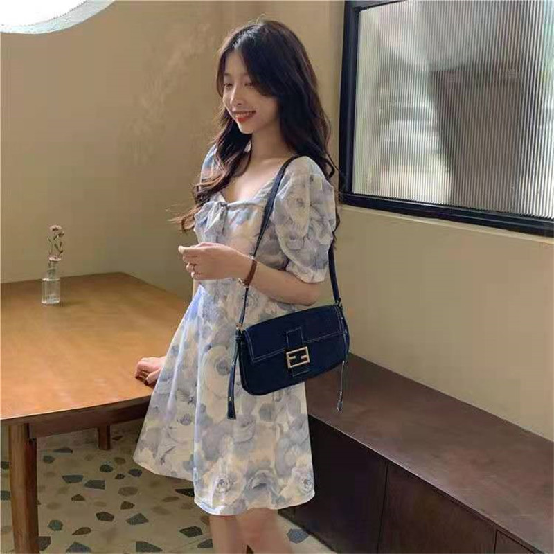 French Waist Waist Slimming Light Cooked Floral Skirt