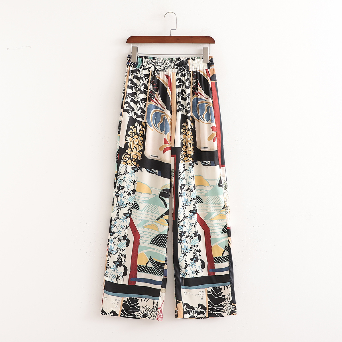 Title 6, Printed Patchwork Kimono Casual Trousers