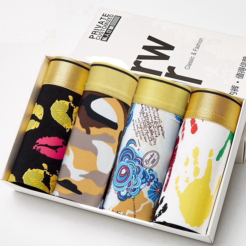 Мужское нижнее белье Большие плоские брюки Тонкие свободные шорты