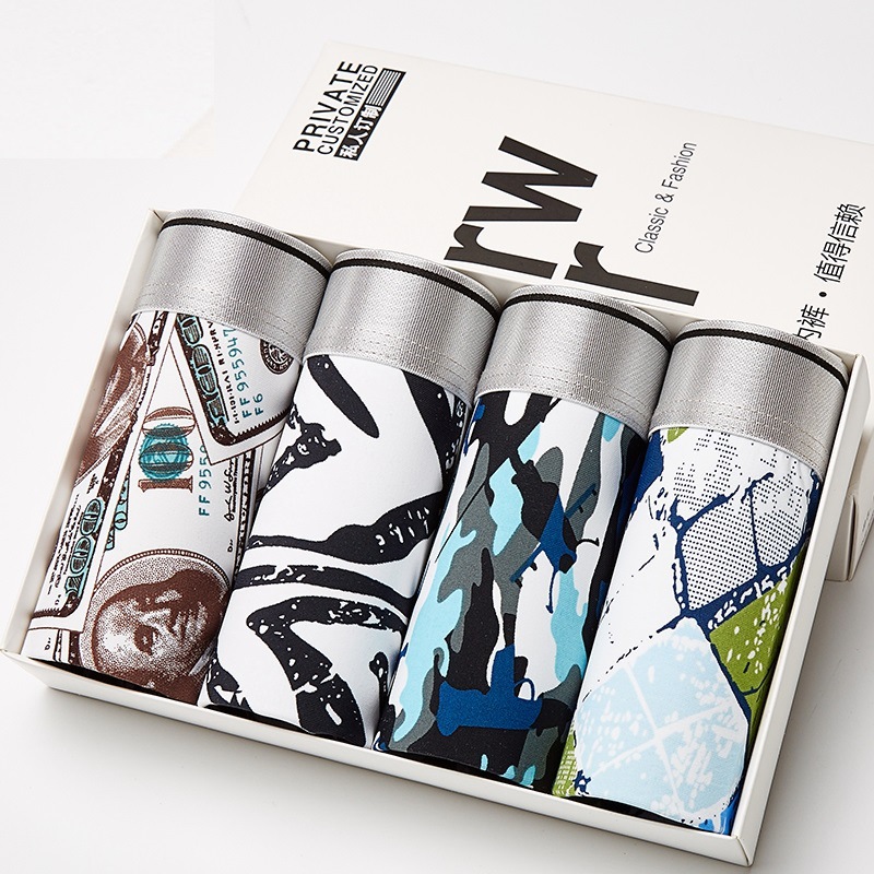 Мужское нижнее белье Большие плоские брюки Тонкие свободные шорты