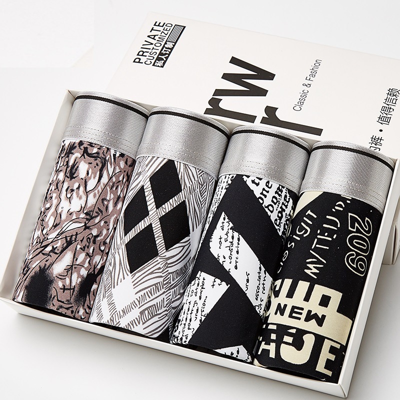 Мужское нижнее белье Большие плоские брюки Тонкие свободные шорты