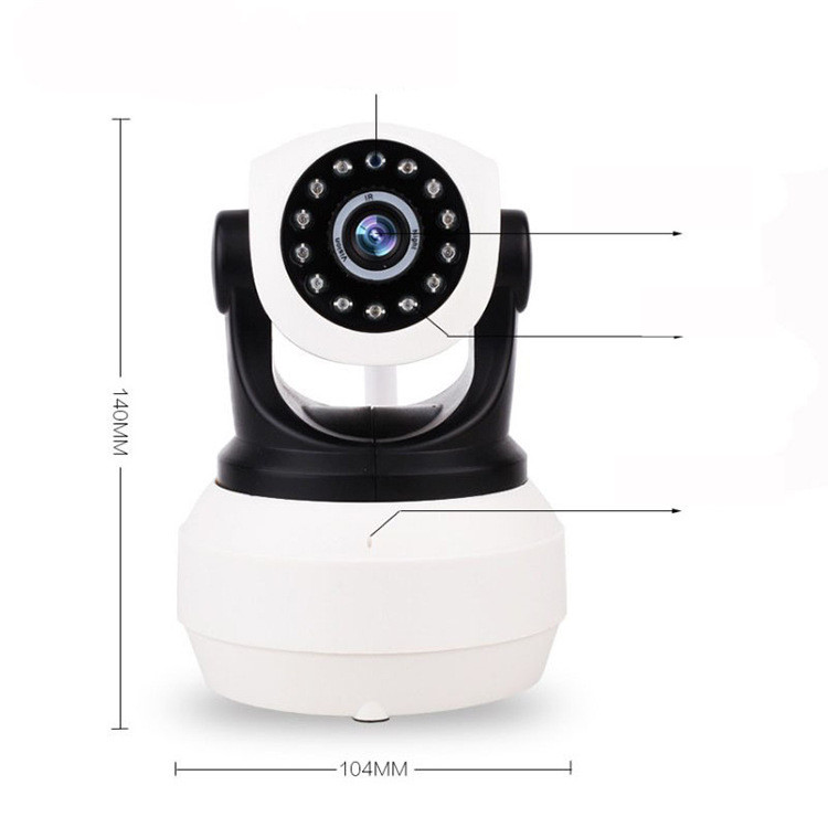Home Baby Monitor 360 Degree Panoramic Wireless Wifi Car Head Shaking Machine — foto 4