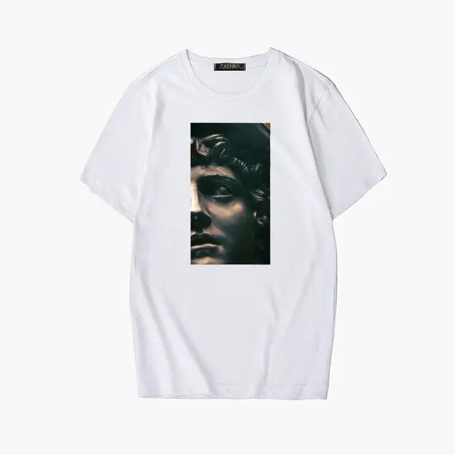 Summer New Men's Printed Short Sleeved T Shirt
