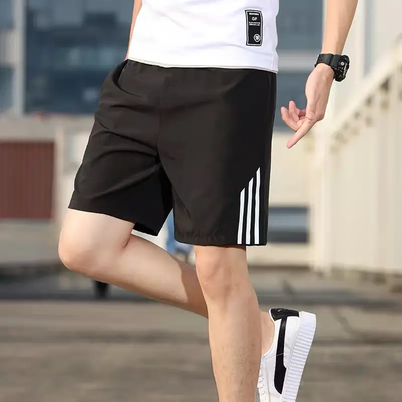 Three-bar Shorts Men's Sports Pants Quick-drying Stretch