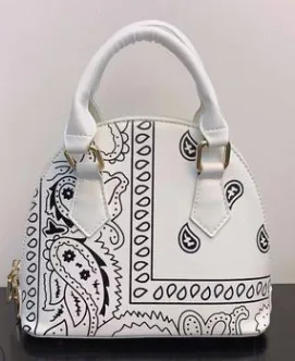 Cashew Flower Shell Handbag Simple Chain Shoulder Bag Diagonal Ladies Bag White - Shop at LoveMi