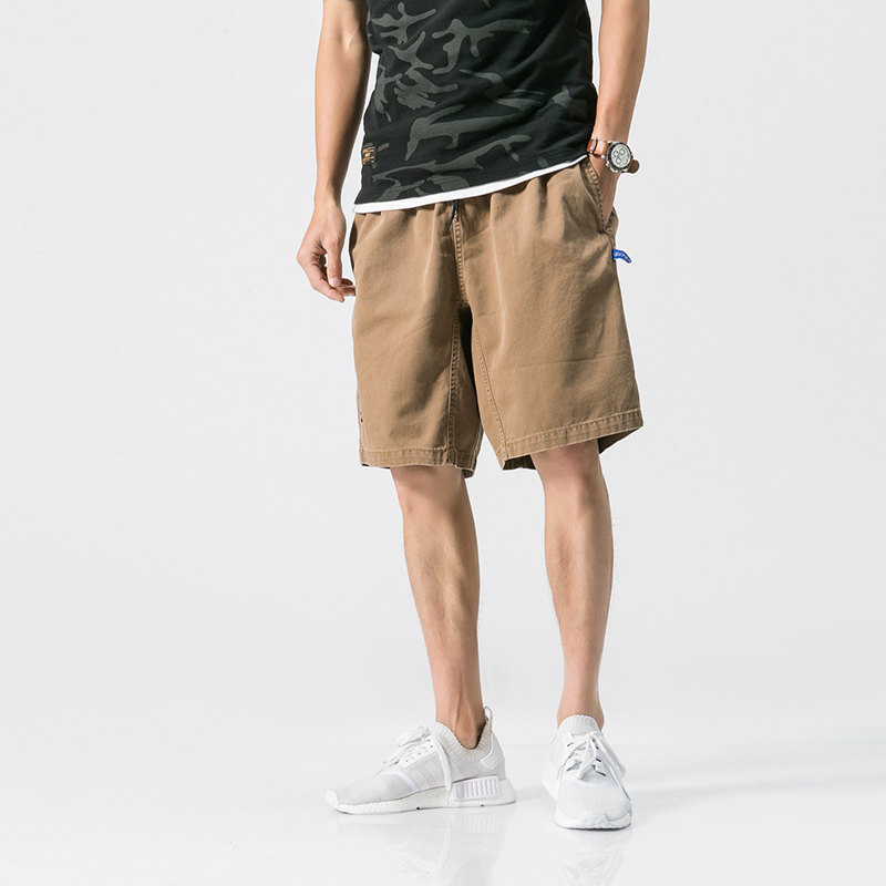 Casual Solid Color Simple Loose Five-Point Pants