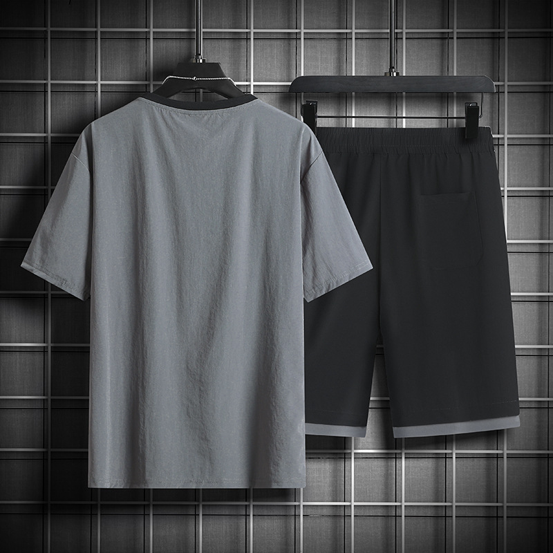 Fashion Thin Short-Sleeved Shorts Casual Suit