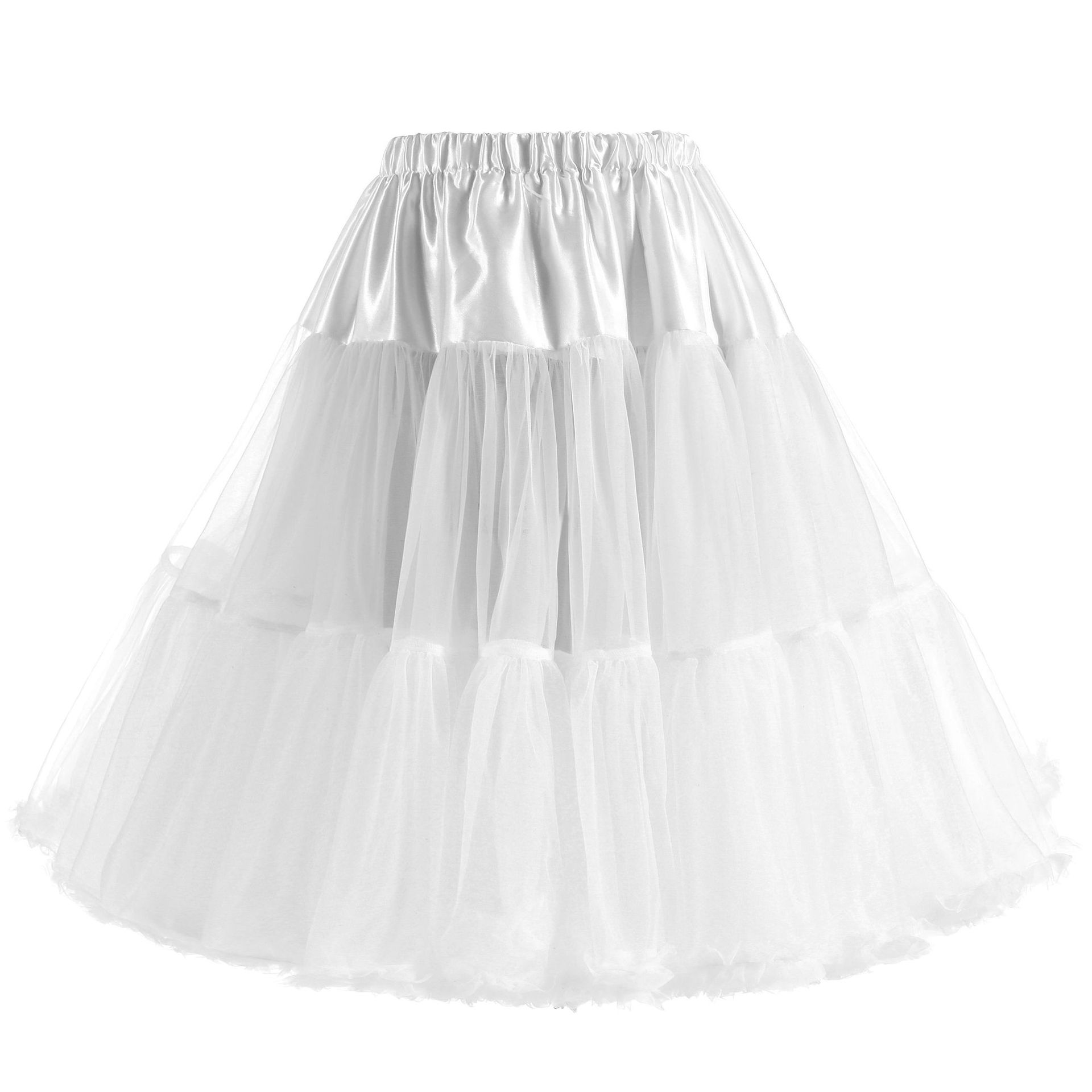 Lengthened Hexagonal Mesh Tutu Skirt Violent Boneless Skirt Petticoat