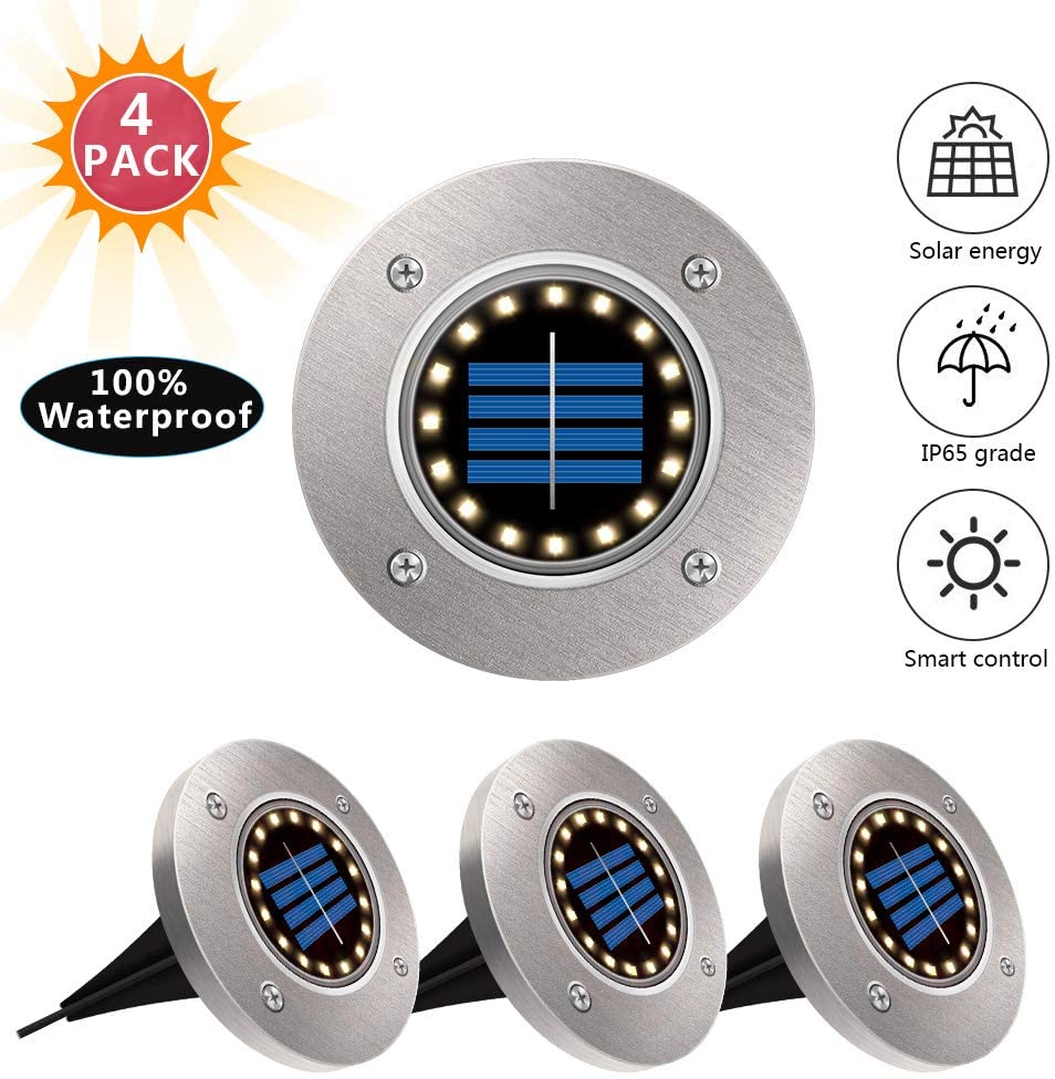 4pcs 16LED warm light