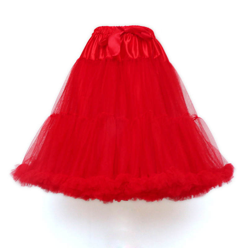 Adult Version Of Extra-long Pure Color Tutu Skirt