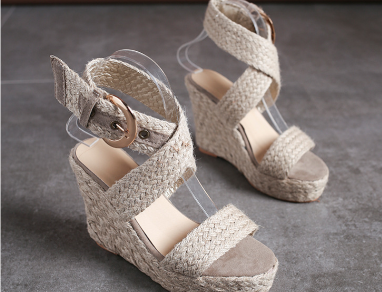 Roman Buckle Bohemian Women'S Sandals Beige - Shop at LoveMi