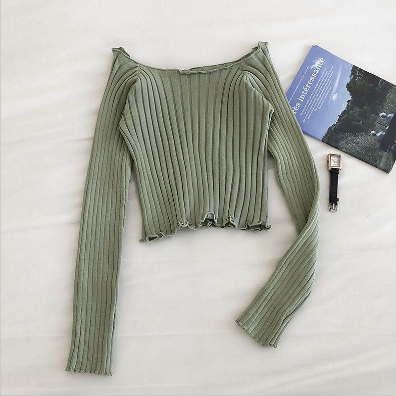 Women's Thread Bottoming Shirt Knit Stretch