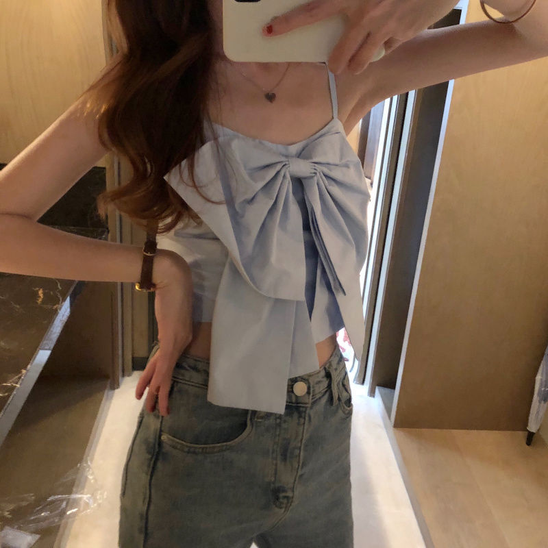 New Slim Fit Short Sleeveless Xinji Top Summer Cardigan