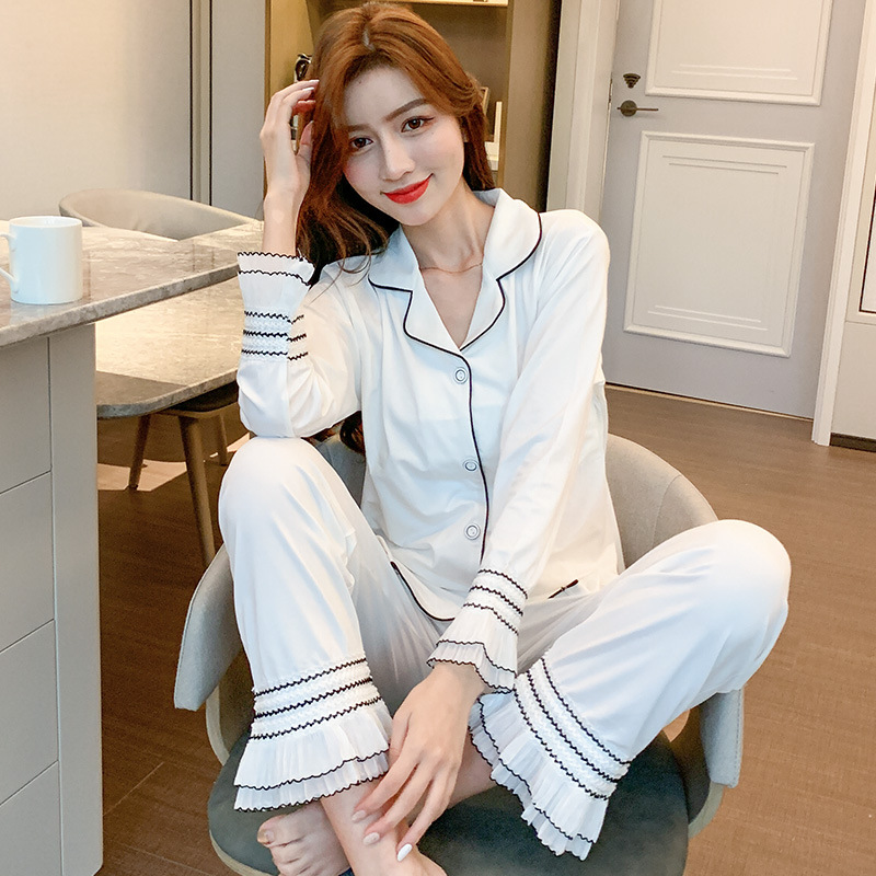 Title 2, Milk Silk White Lace Pajamas Cardigan