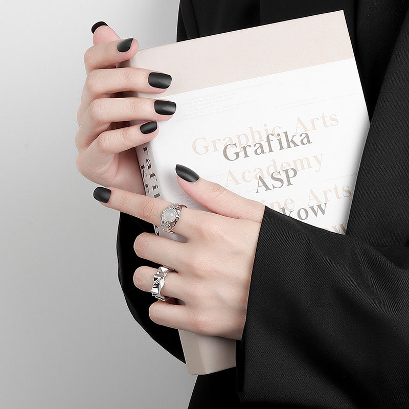 Geometric Irregular Hollow Opening Personalized Ring Jewelry