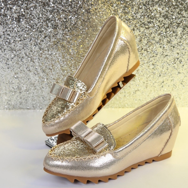 Womens Pumps Pointed Toe Wedge T Strap Buckle Casual Ladies Shoes Breathable Hollow Out