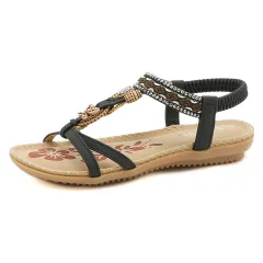 Retro Simple Casual Comfortable Women's Shoes Flat Shoes - Black - View 1