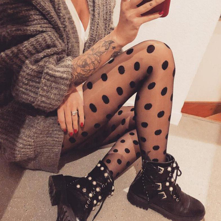 Autumn New Wave Point Thin Leggings