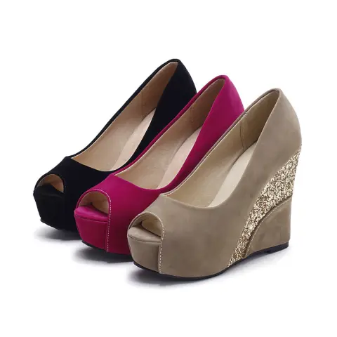 Women Spring Style Platform Wedge Daily Pumps Shoes Fashion