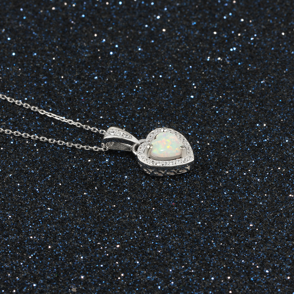 Explosive OPAL Opal Colored Stone Necklace Diamond Western European Necklace