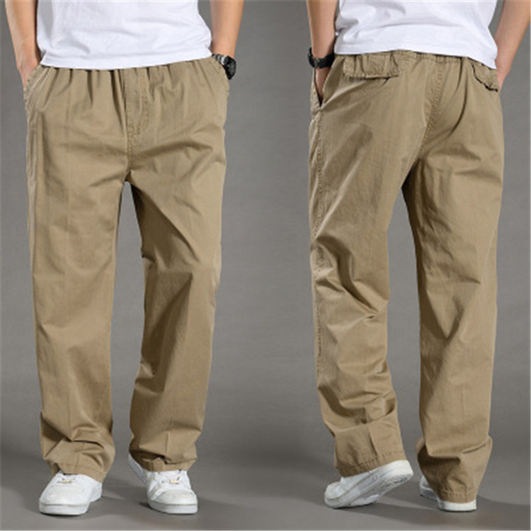 Title 1, Pantaloni Casual Uomo Estate Cotone Taglie Fort...