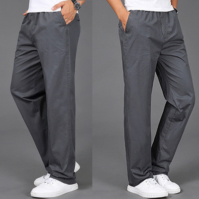 Title 2, Pantaloni Casual Uomo Estate Cotone Taglie Fort...