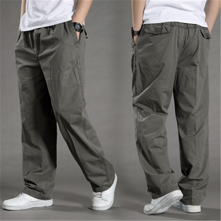 Title 4, Pantaloni Casual Uomo Estate Cotone Taglie Fort...