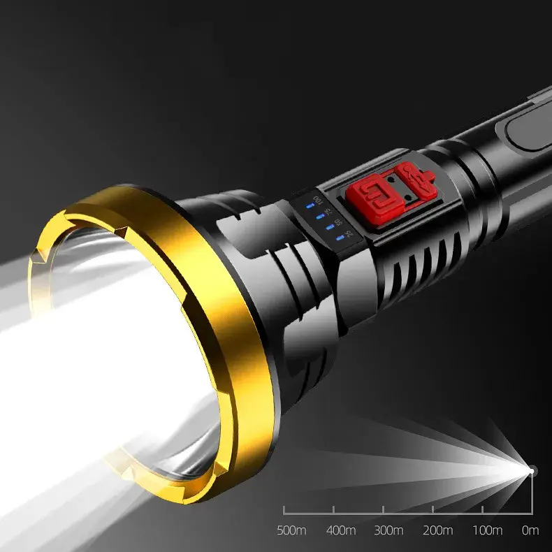 90000LM LED Flashlight Tactical Light Torch USB
